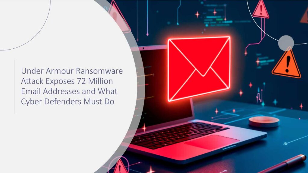 Under Armour Ransomware Attack Exposes 72 Million Email Addresses and What Cyber Defenders Must Do